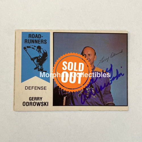 Gerry Odrowski- Autographed Card - Opc 1974-75 Wha