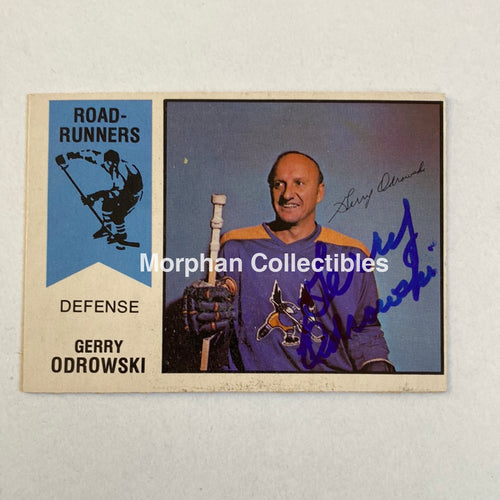 Gerry Odrowski- Autographed Card - Opc 1974-75 Wha
