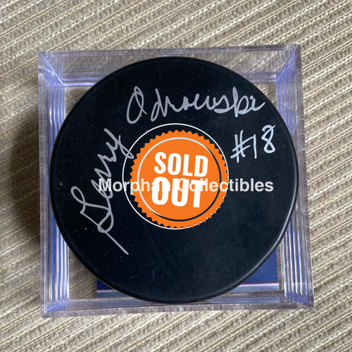 Gerry Odrowski - Autographed Puck Detroit Red Wings