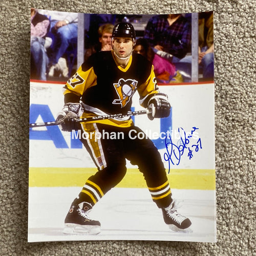Gilbert Delorme - Autographed 8X10 Photo Pittsburg Penguins