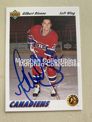 Gilbert Dionne Autographed Cards Card