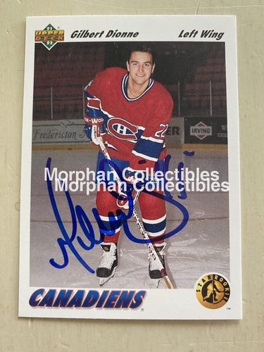 Gilbert Dionne Autographed Cards Card