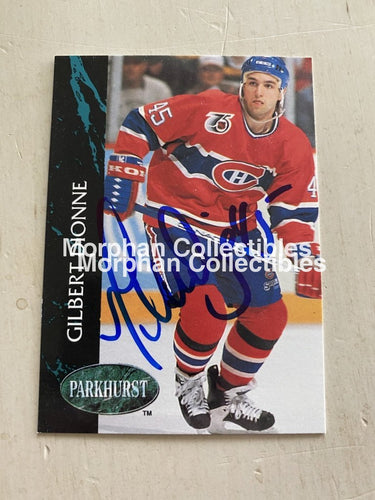 Gilbert Dionne - Autographed Card 1992-93 Parkhurst #1