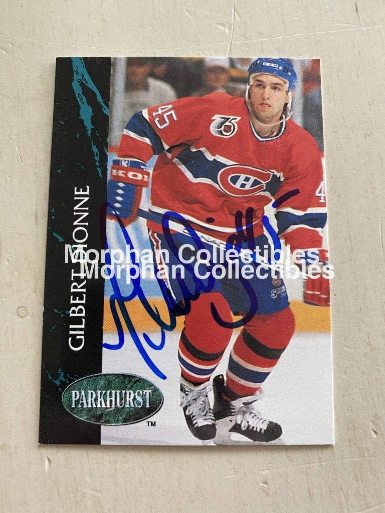 Gilbert Dionne - Autographed Card 1992-93 Parkhurst #1