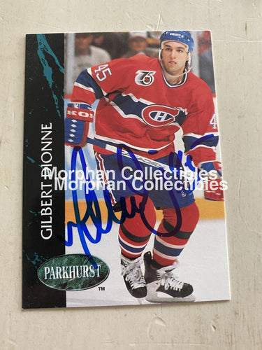 Gilbert Dionne - Autographed Card 1992-93 Parkhurst #2