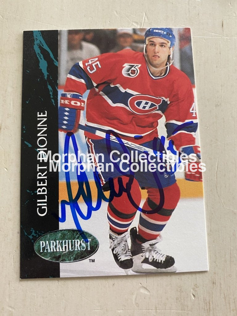 Gilbert Dionne - Autographed Card 1992-93 Parkhurst #2
