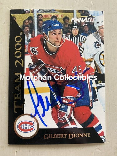 Gilbert Dionne - Autographed Card 1992-93 Pinnacle #1