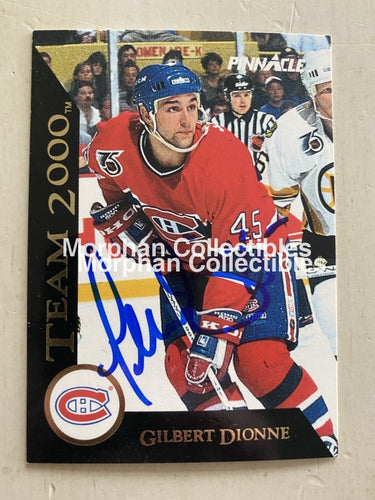 Gilbert Dionne - Autographed Card 1992-93 Pinnacle #1