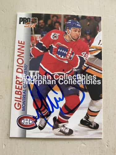 Gilbert Dionne - Autographed Card 1992-93 Pro Set #2