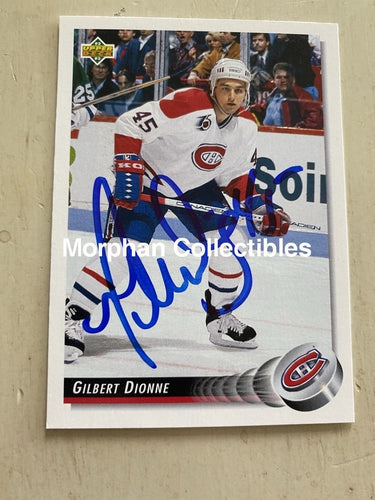 Gilbert Dionne - Autographed Card 1992-93 Upper Deck #2