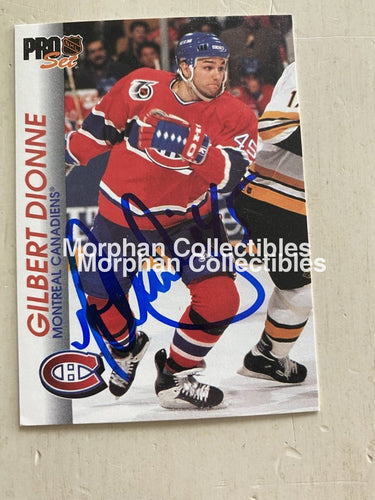 Gilbert Dionne - Autographed Card 1992 Proset #1