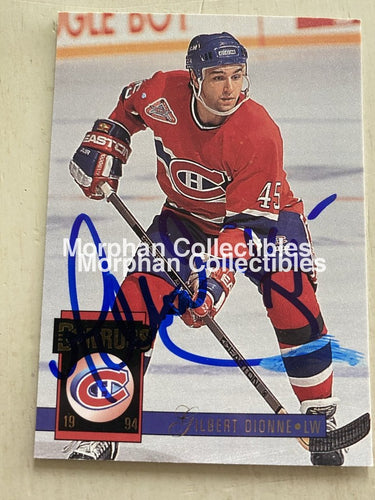 Gilbert Dionne - Autographed Card 1993-94 Donruss 174 #1