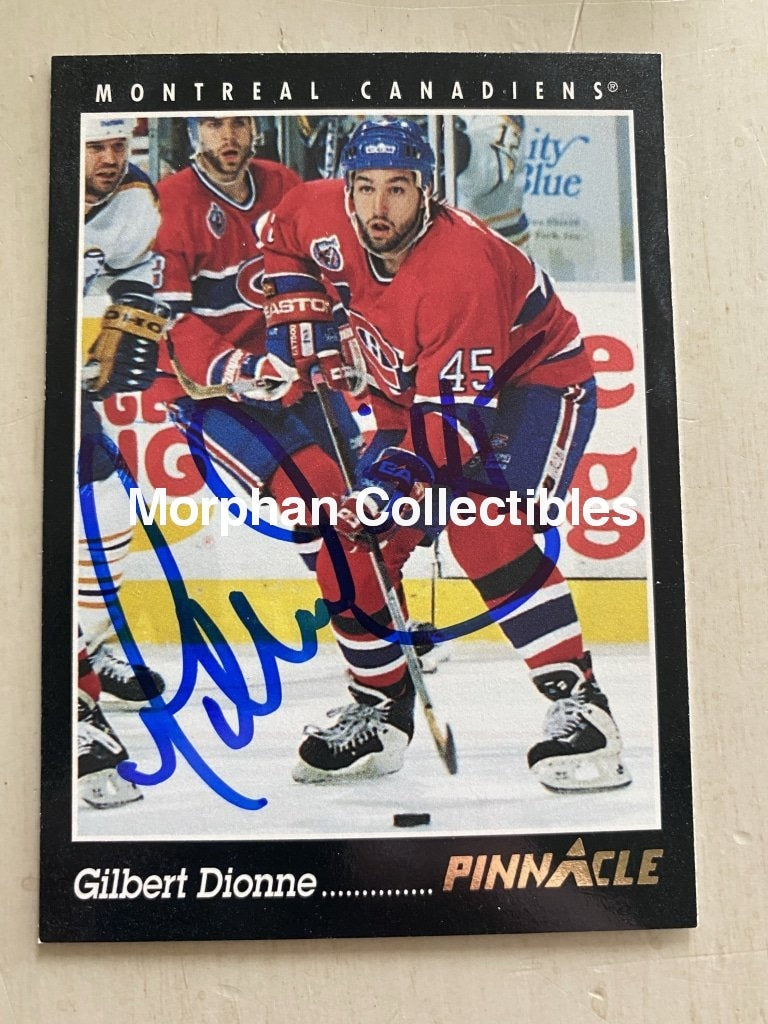 Gilbert Dionne - Autographed Card 1993-94 Pinnacle #1