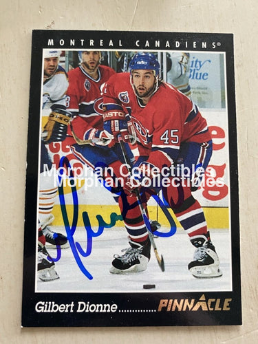 Gilbert Dionne - Autographed Card 1993-94 Pinnacle #2