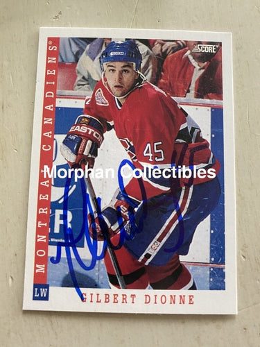 Gilbert Dionne - Autographed Card 1993-94 Score #1