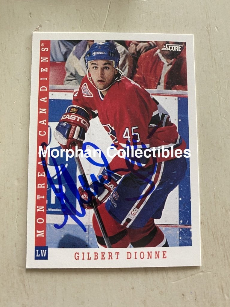 Gilbert Dionne - Autographed Card 1993-94 Score #2