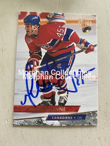 Gilbert Dionne - Autographed Card 1993-94 Ultra #1