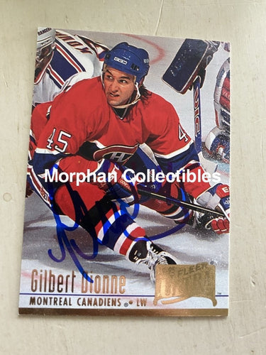 Gilbert Dionne - Autographed Card 1994-95 Fleer Ultra #1