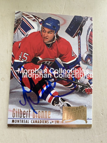 Gilbert Dionne - Autographed Card 1994-95 Fleer Ultra #1