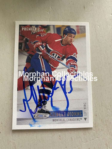 Gilbert Dionne - Autographed Card 1994-95 Premier #2