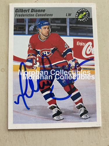 Gilbert Dionne - Autographed Card Classic 92 #1