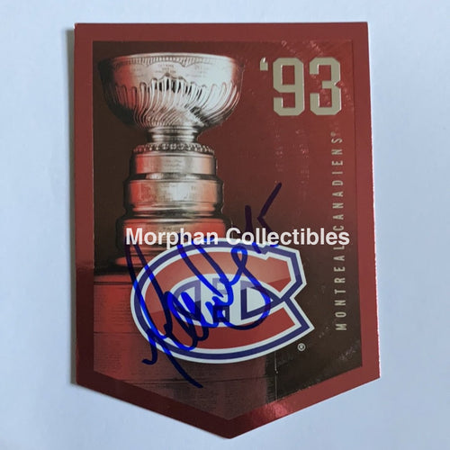 Gilbert Dionne - Autographed Card Panini Sc