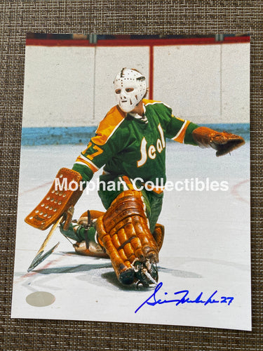 Gilles Meloche - Autographed 8X10 Photo California Seals