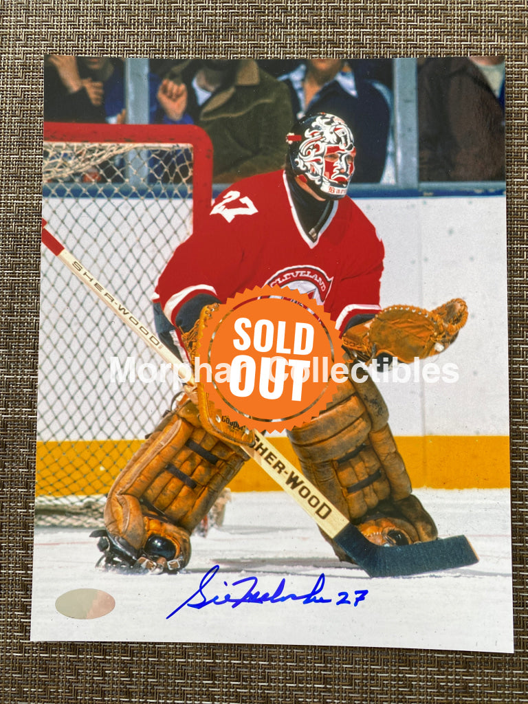 Gilles Meloche - Autographed 8X10 Photo Cleveland Barons