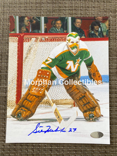 Gilles Meloche - Autographed 8X10 Photo Minnesota North Stars