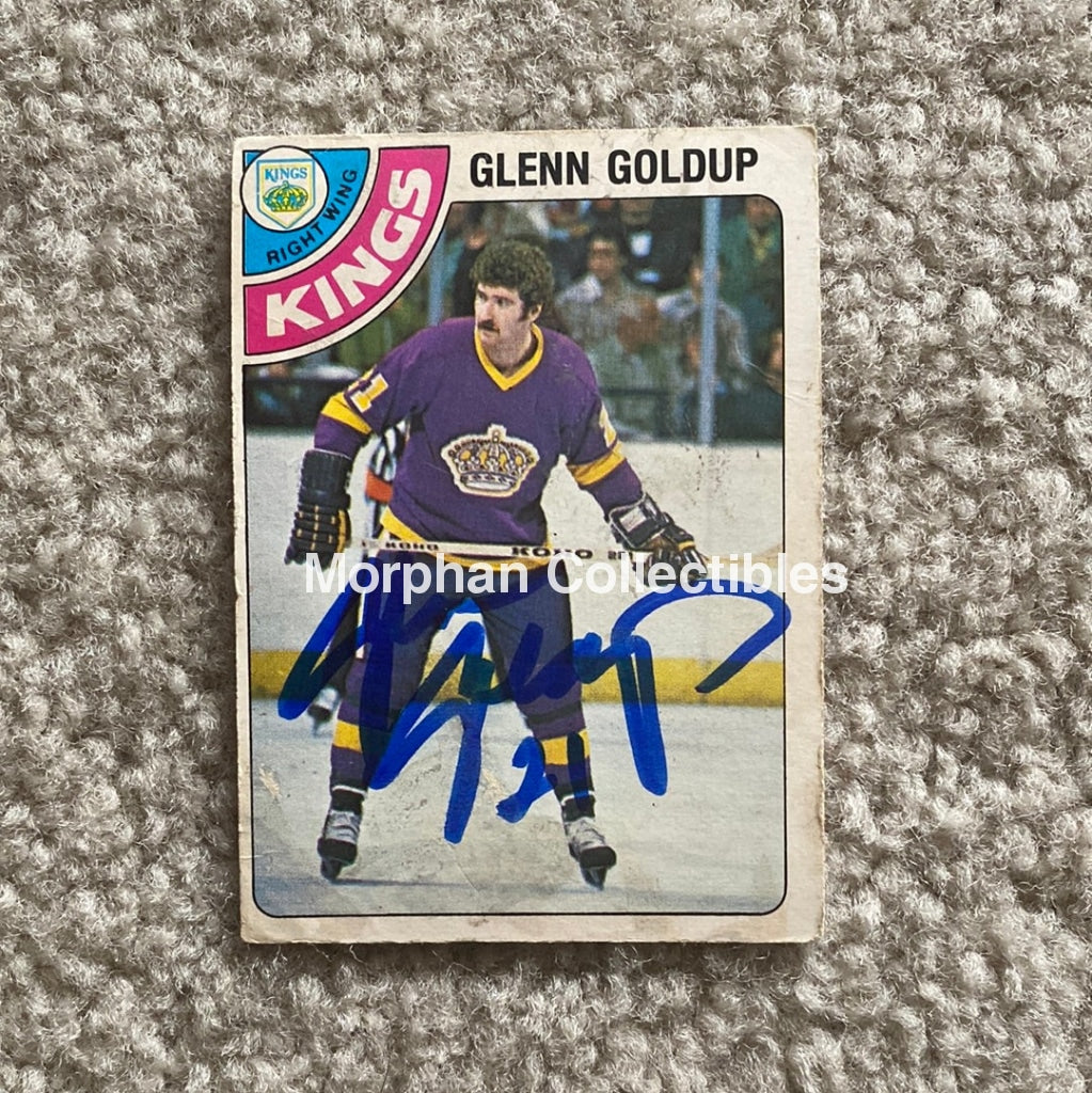 Glenn Goldup - Autographed Card 1978-79 Opc