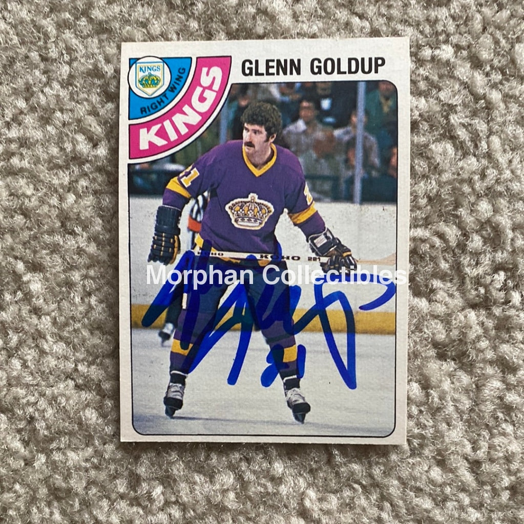 Glenn Goldup - Autographed Card 1978-79 Opc