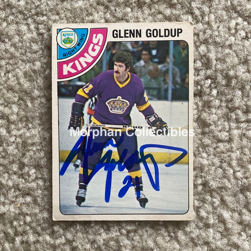 Glenn Goldup - Autographed Card 1978-79 Opc