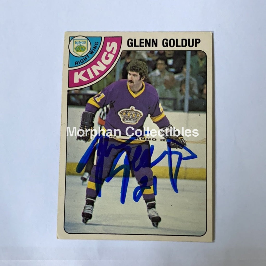 Glenn Goldup - Autographed Card 1978-79 Opc