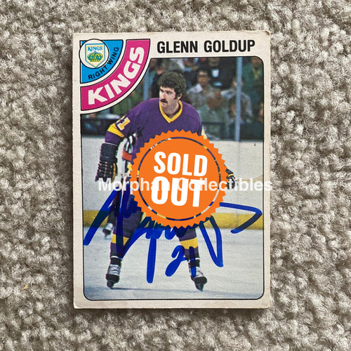 Glenn Goldup - Autographed Card 1978-79 Opc