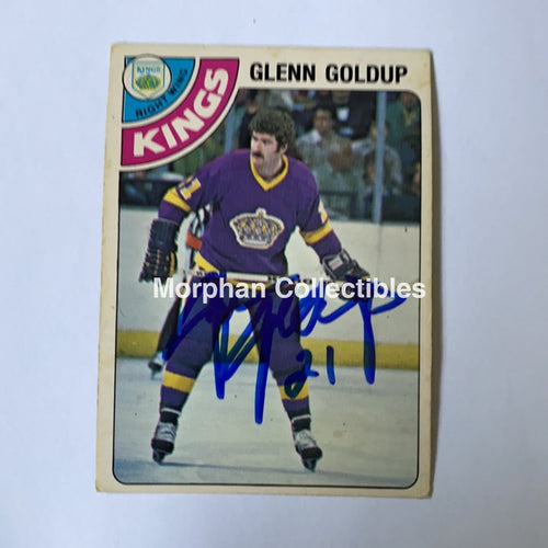 Glenn Goldup - Autographed Card 1978-79 Opc