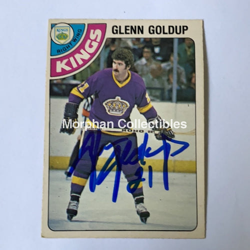 Glenn Goldup - Autographed Card 1978-79 Opc