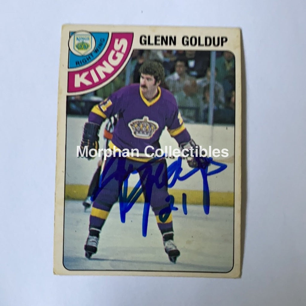 Glenn Goldup - Autographed Card 1978-79 Opc