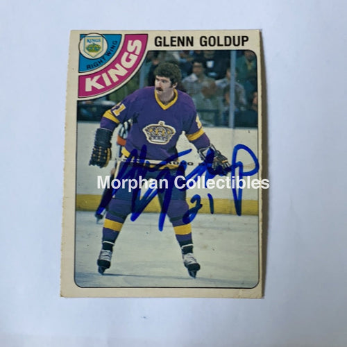 Glenn Goldup - Autographed Card 1978-79 Opc