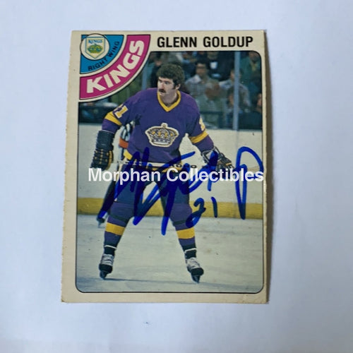 Glenn Goldup - Autographed Card 1978-79 Opc