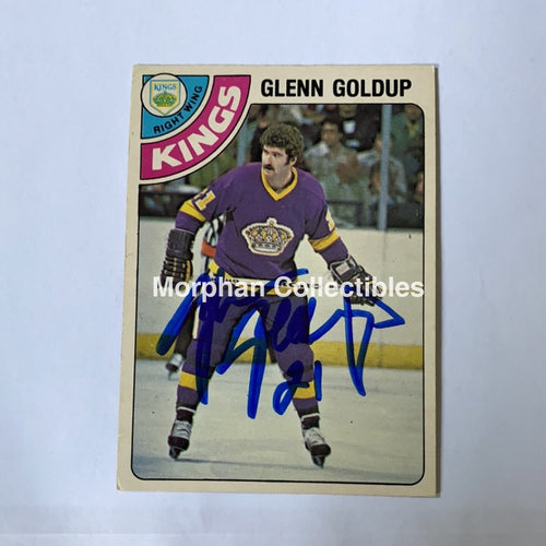 Glenn Goldup - Autographed Card 1978-79 Opc