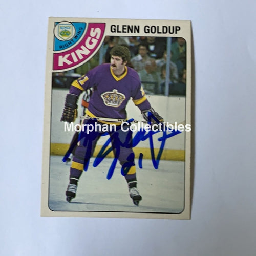 Glenn Goldup - Autographed Card 1978-79 Opc