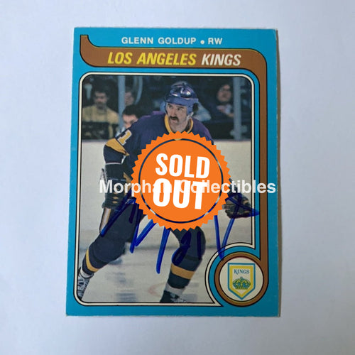 Glenn Goldup - Autographed Card 1979-80 Opc