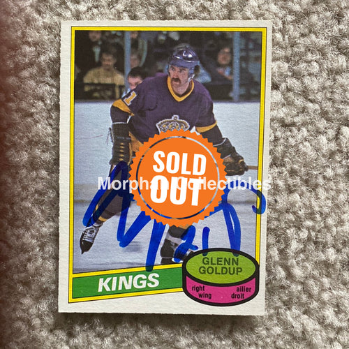 Glenn Goldup - Autographed Card 1980-81 Opc