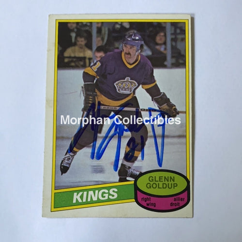 Glenn Goldup - Autographed Card 1980-81 Opc