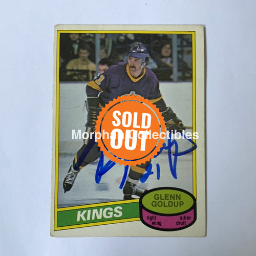 Glenn Goldup - Autographed Card 1980-81 Opc