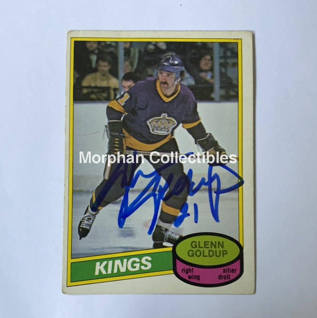 Glenn Goldup - Autographed Card 1980-81 Opc