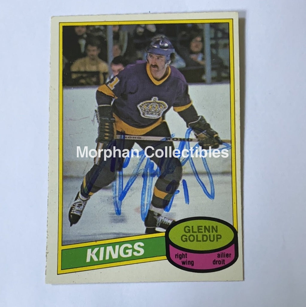 Glenn Goldup - Autographed Card 1980-81 Opc