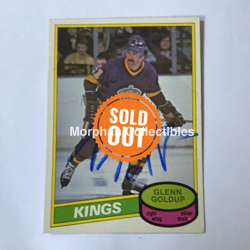 Glenn Goldup - Autographed Card 1980-81 Opc