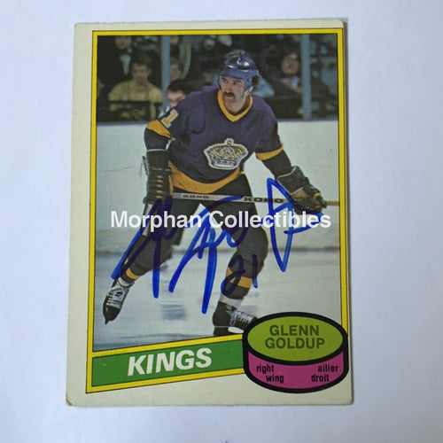 Glenn Goldup - Autographed Card 1980-81 Opc