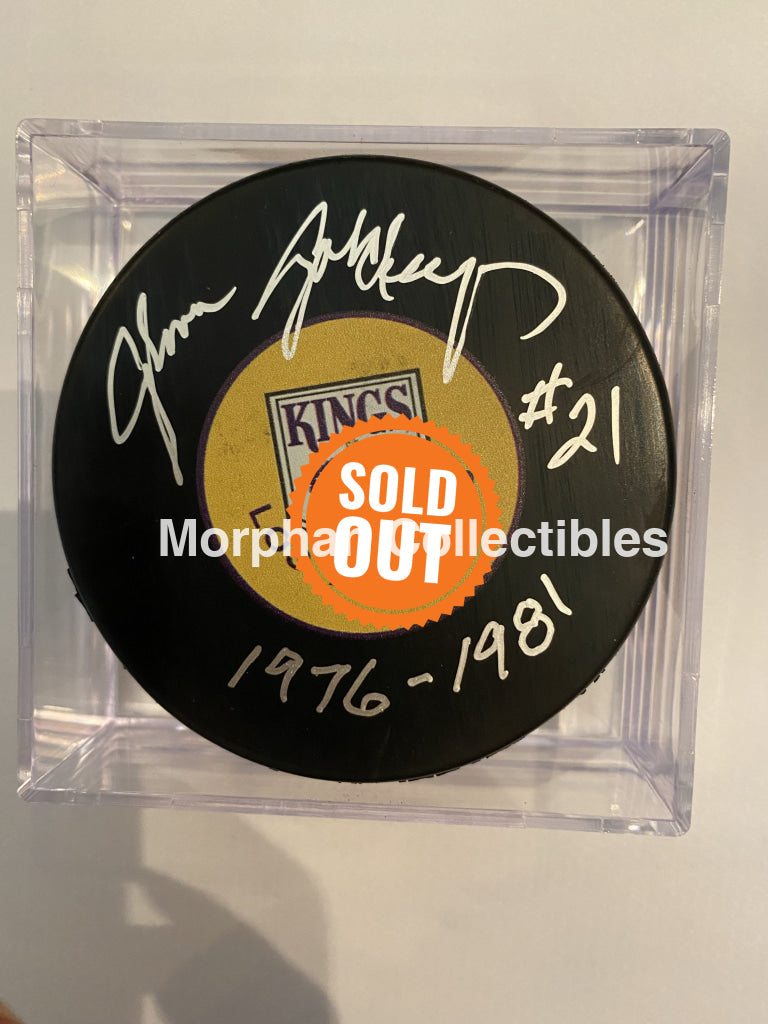 Glenn Goldup- Autographed Puck - Los Angeles Kings